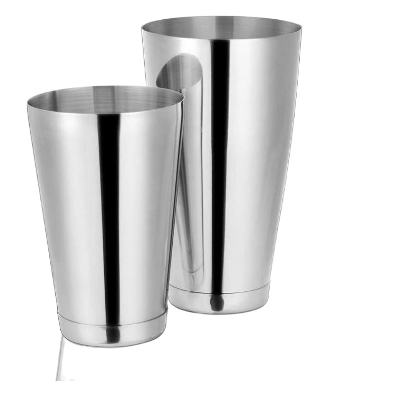Source Factory Stainless Steel Cone Shaker Boston Cup 800+600ml Double Layer Shake Cup Shake Cup Double Button Cup