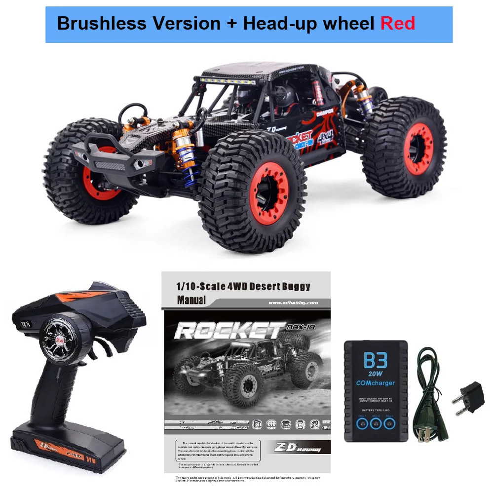 ZD 1/10 desierto vehículo todoterreno multi-especificación opcional RC modelo de coche de juguete de control remoto de cuatro ruedas de alta velocidad todoterreno vehículo