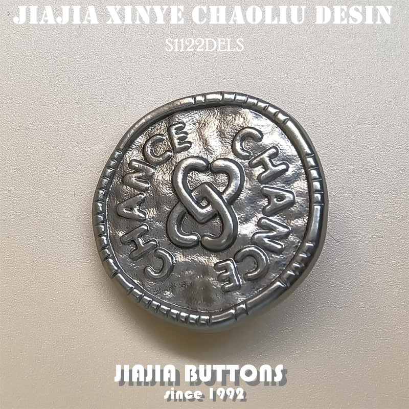 Alloy irregular edge engraved English chance letter simple good matching all-match fashion good-looking hand-stitched buckle