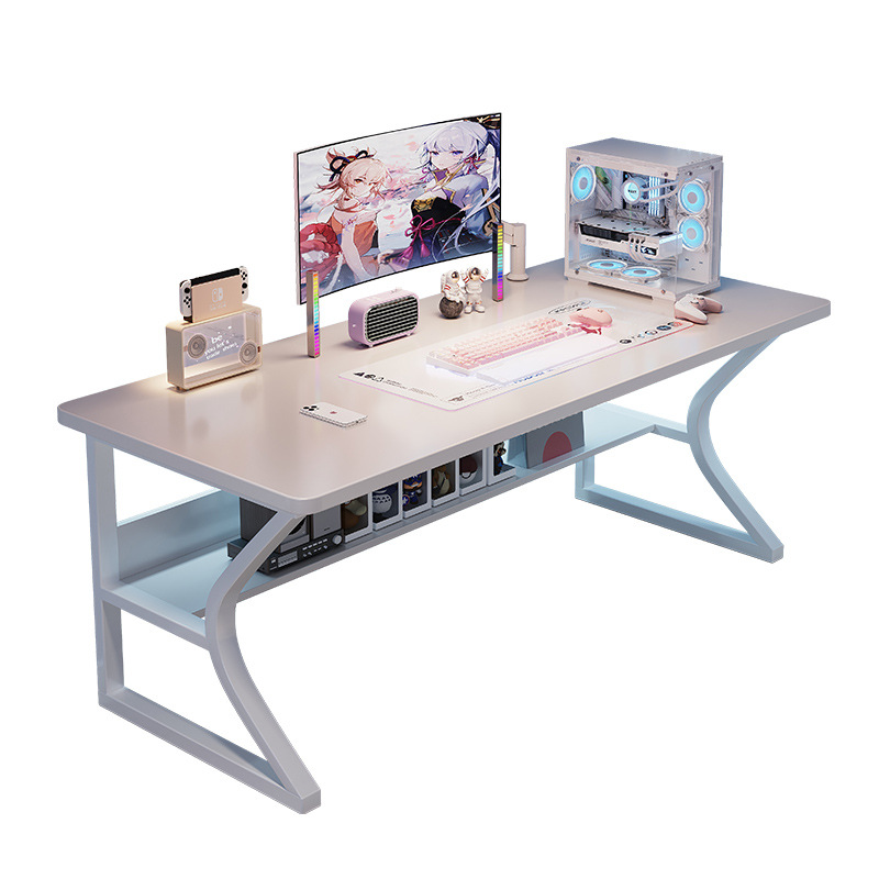 Mesa de dormitorio para niñas, casa de alquiler simple rectangular, escritorio de estudio para el hogar, escritorio para computadora de escritura, banco de trabajo, casa de alquiler