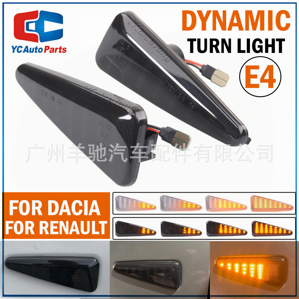 Para Dacia Logan Renault Stepway ThaliaLED Luz lateral Luz de señal de giro
