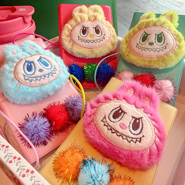 Plush Cartoon Little Monster Notepad Hand Ledger Gift Girly Heart Creative Cartoon Cute Little Monster Notepad