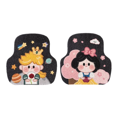 foot mat – Avtomobil döşəmə paspasları - silk-circle-princess-prince-back-foot-pad-each-front-foot-pad-5064-rear-foot-pad-5050