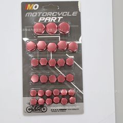 オートバイ改造アクセサリーエンジンカラーネジカバーヘッド装飾ネジキャップ六角ネジ装飾カバーキャップ