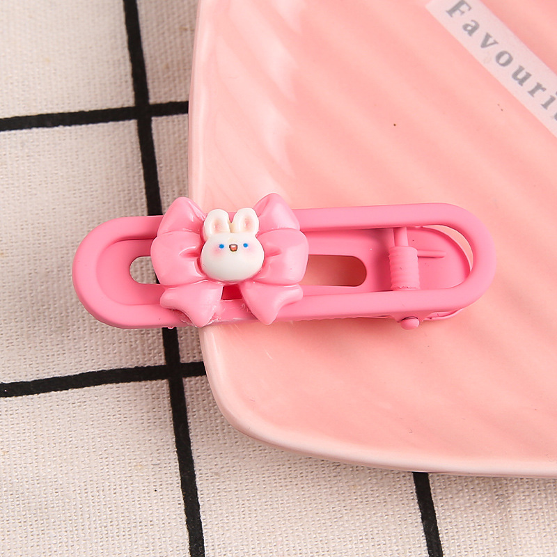 Primavera nueva historieta Sanrio oval metal horquilla linda chica dulce lado Bangs hairpin tocado