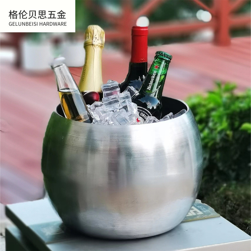 メーカー直供高颜値創意氷桶DISCO夜場KTVバー氷桶球形アルミ氷桶シャンパン桶|undefined