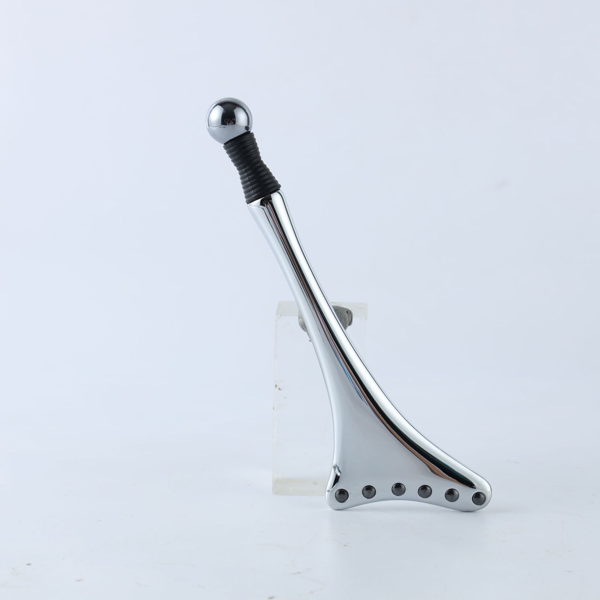 Paleta para los tendones de los ojos y la cara, masaje de acupuntura de elevación facial, raspado y reafirmante, compresa de hielo, varilla de masaje rodante de grano de germanio