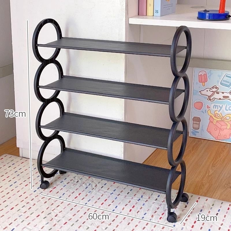 Zapatero de venta caliente del sudeste asiático, estante de entrada, dormitorio, habitación de alquiler, mesa móvil a prueba de polvo, armario de zapatos de almacenamiento inferior image 14