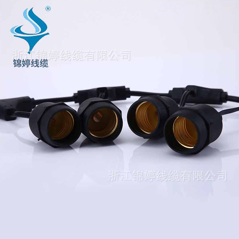 供应E27鸡场养殖照明防水灯串线 大牧人鸡场设备补光灯串线