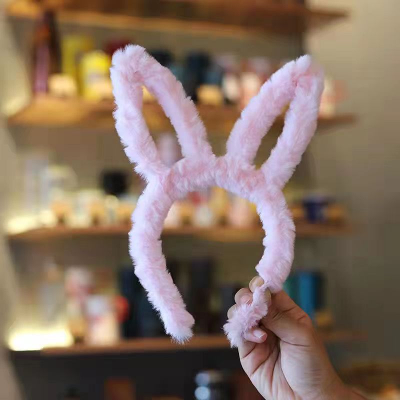 10cm 봉제 토끼 귀 랙 핑크