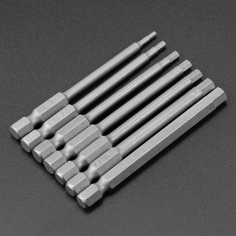 合金内六角批头S2无磁电动手电钻电批头批咀气动风批头起子头