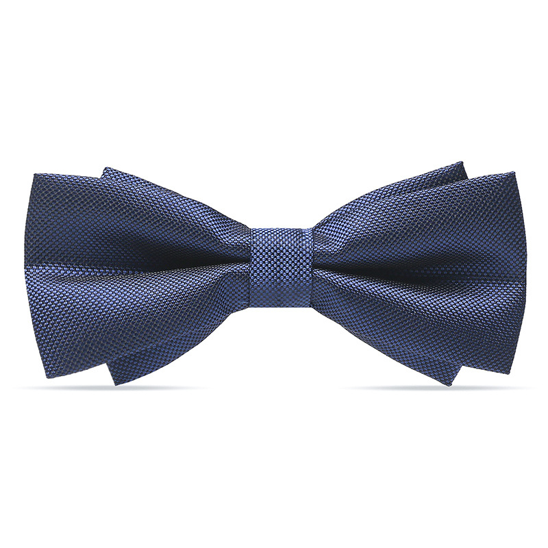 우아한 블루 골지 보타이♜