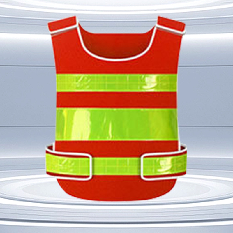 분할 빨간색 * 강조 반사 스트립 * 안전 조끼 * 고객 서비스에 문의