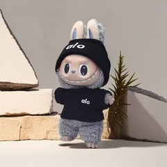 labubu17cm挂件衣服alo针织套装拉布布一二三代坐坐派对娃衣批发