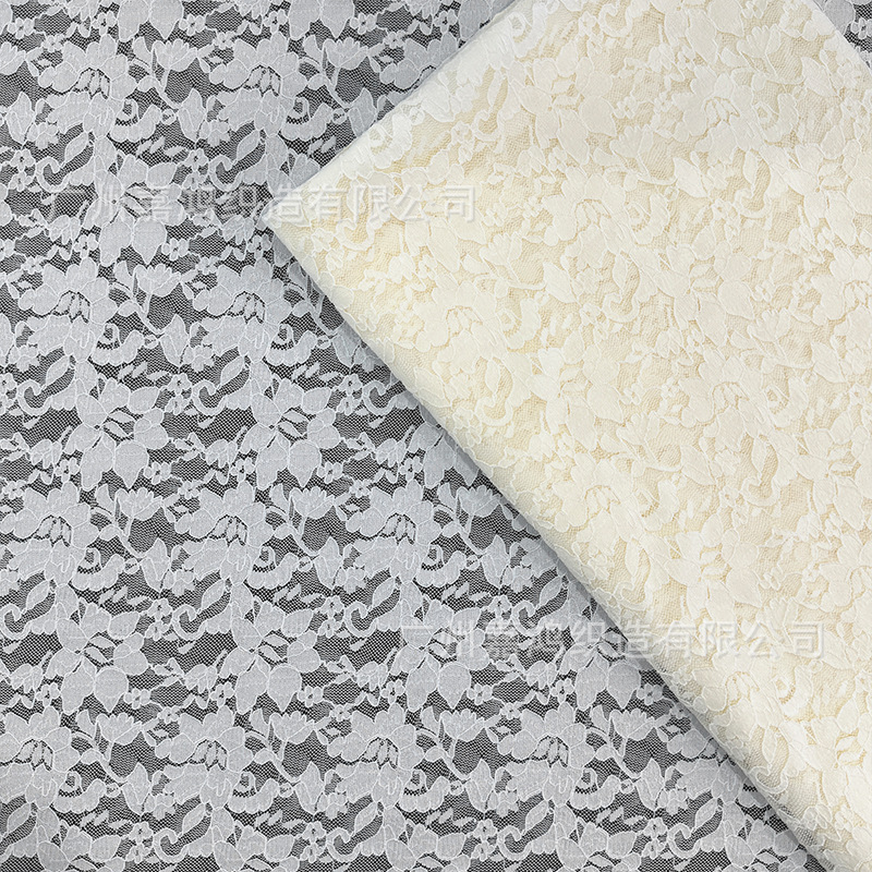 2026 nuevos productos suaves flores de amoniaco tejido de encaje romántico francés camisa de base para hacer falda de encaje en stock