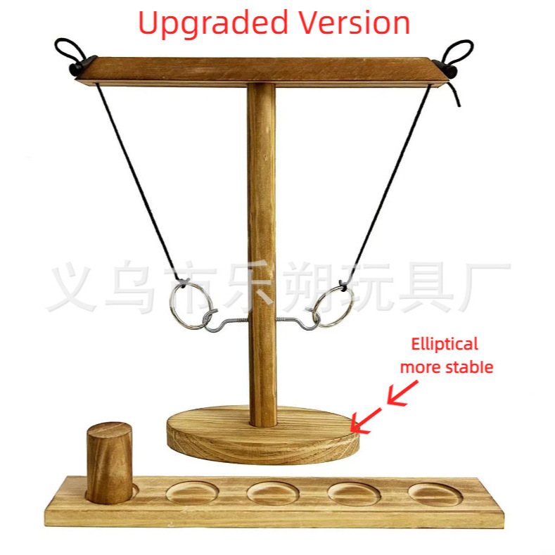 Ring Toss Games Wooden Ring Throwing Game Ring Throwing Desktop Ring...