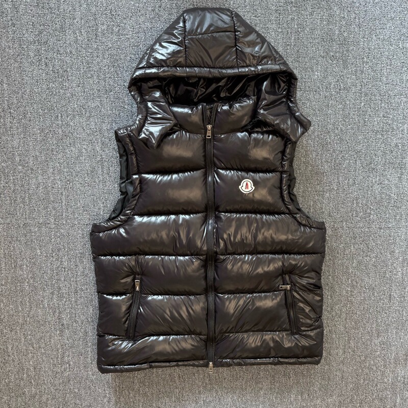 Foreign Trade Mongolian MK Hooded Maya Cotton-padded Jacket Vest for Men and Women with Bright Face Thickened Short Jacket