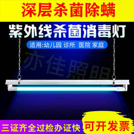 吊挂式紫外线消毒灯幼儿园公共场所杀菌紫光灯消毒灯管工厂批发