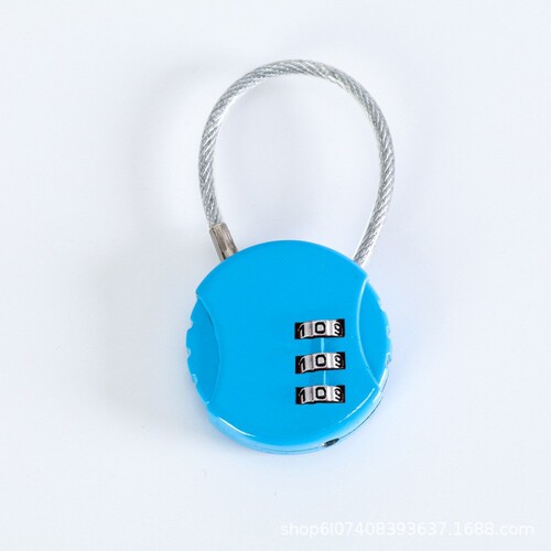 Steel cable password lock, motorcycle helmet anti-theft lock, bicycle lock, pull-out luggage box password hook lock