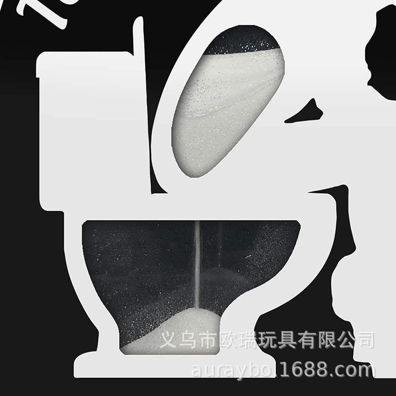 アマゾン国境を越えたトイレ砂時計5分トイレの造形解凍減圧玩具トイレ砂時計