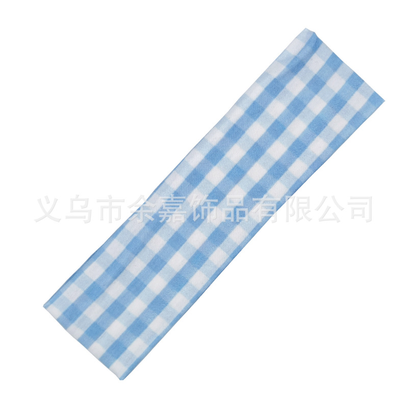 欧美瑜伽弹力头带运动健身跑步吸汗束发带韩版素色头饰头巾发箍|undefined