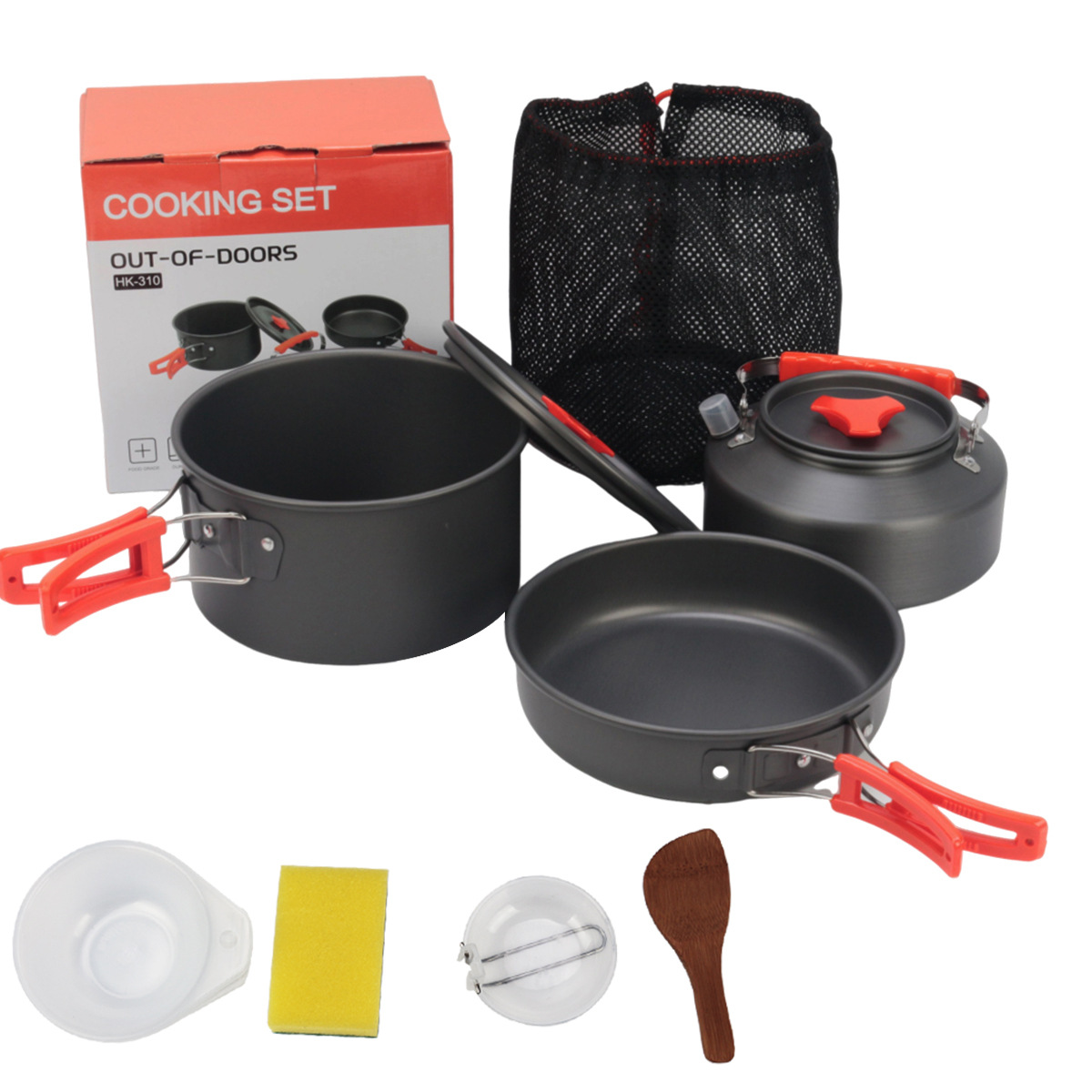Nuovi accessori per esterni HK310 per pentola portatile da picnic per 2-3 persone con set combinato di teiera da 1L_voghion.com