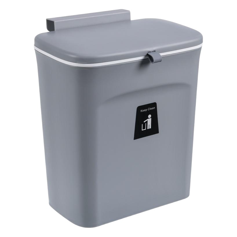 Gran pared creativa colgante basura cocina con tapa hogar basura puede tapa deslizante inodoro