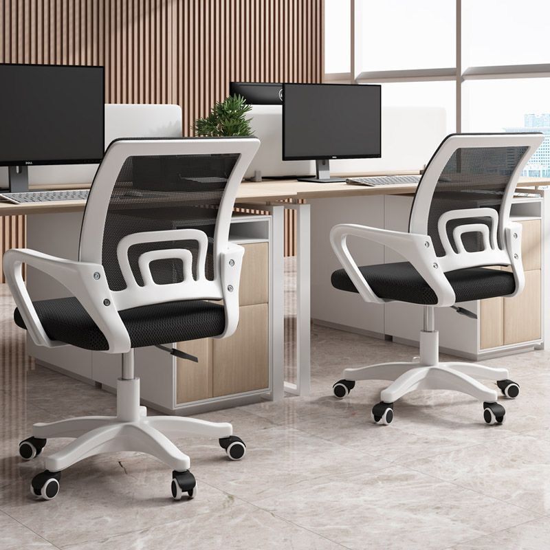 Office Chair, Comfortable Sedentary Ergonomic Waist Chair, Staff Computer Chair, Conference Dormitory Home Desk Stool