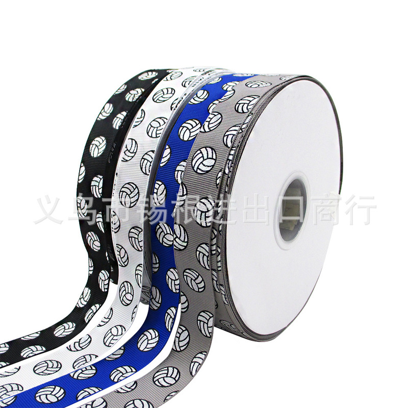 5 yards/roll 22mm volleyball screen ink printing plus powder rib belt 22mm ink printing