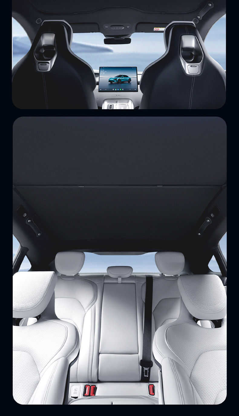 Suitable for Xiaomi Su7 Sunroof Ice Crystal Sunshade Blackout Sun Protection Canopy Roof Insulation Car Sunshade