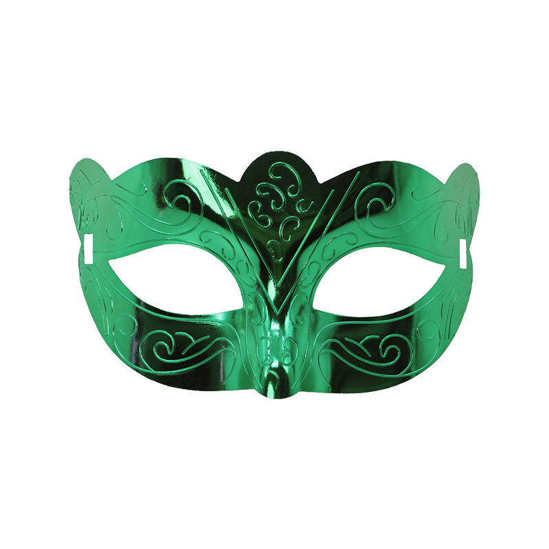 Venta caliente transfronteriza galvanoplastia calada Carnaval de Halloween multicolor de media cara Los hombres admiten máscara de fiesta máscara de bar