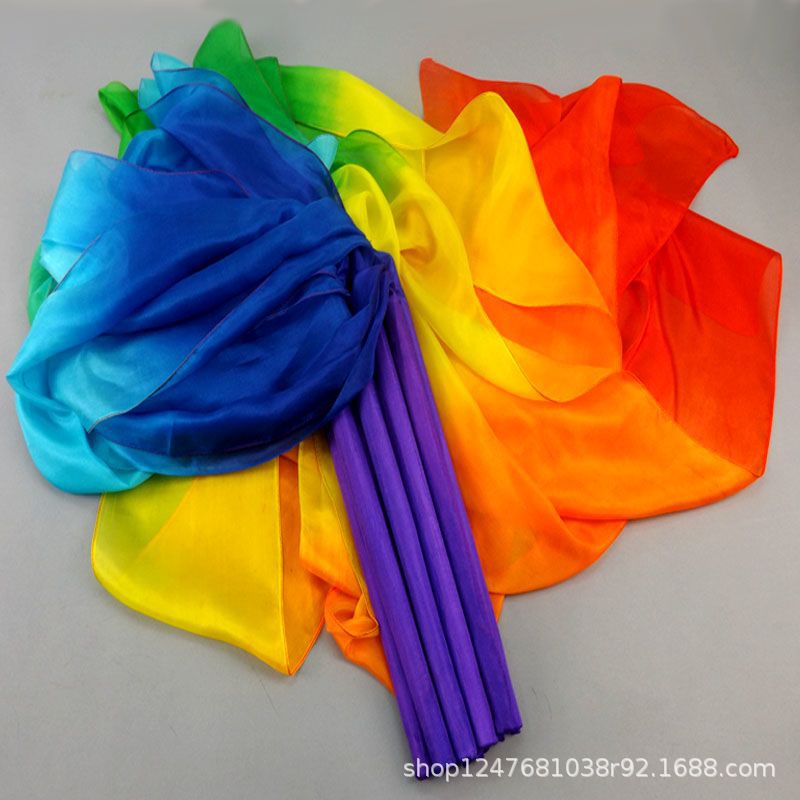 Ribbon Dance, Ribbon Twirling, Square Dance with Sticks, Fitness Dance, Silk Twirling, Children's Yangko Dance, Student Adult Team Performance