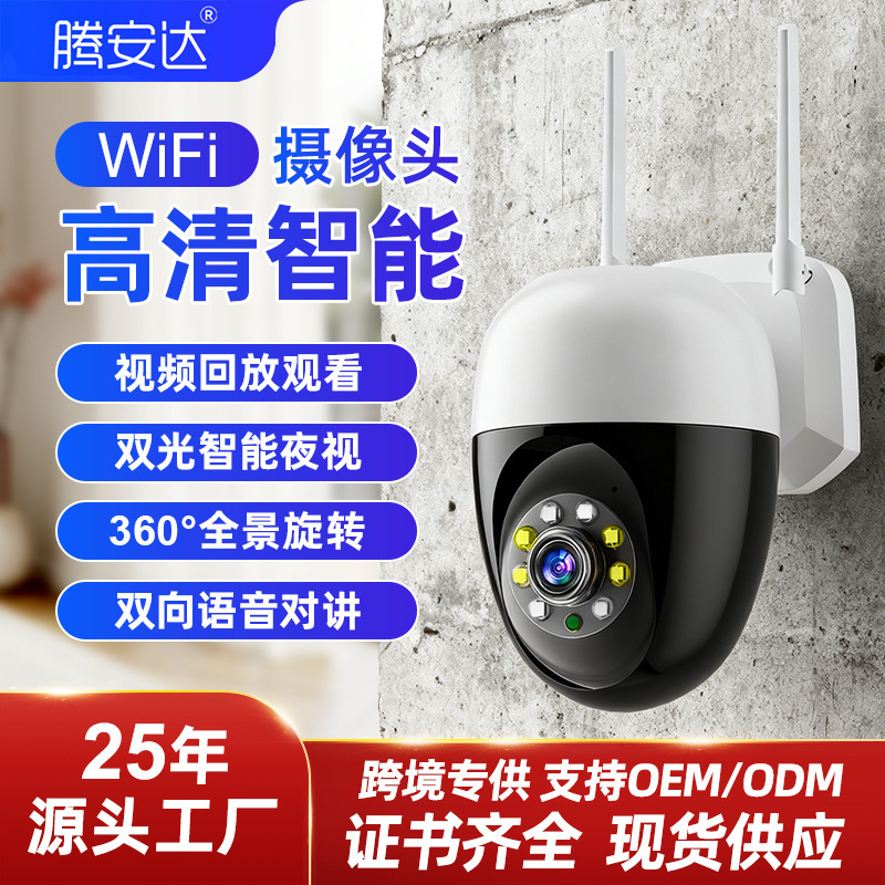 Panoramic Camera for Home and Store Monitoring, No Need for Control, Human Detection, Playback, Day and Night Full-Color Surveillance, Home Use Panoramic Camera for Home and Store Monitoring, No Need for Control, Human Detection, Playback, Day and Night Full-Color Surveillance, Home Use