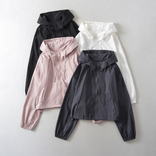 American casual drawstring jacket for women 2023 Autumn New style loose hooded sports long-sleeved top for hot girls
