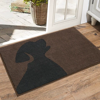 亚马逊新款入户门门垫宠物卡通地垫客厅除尘地毯浴室吸水防滑脚垫
