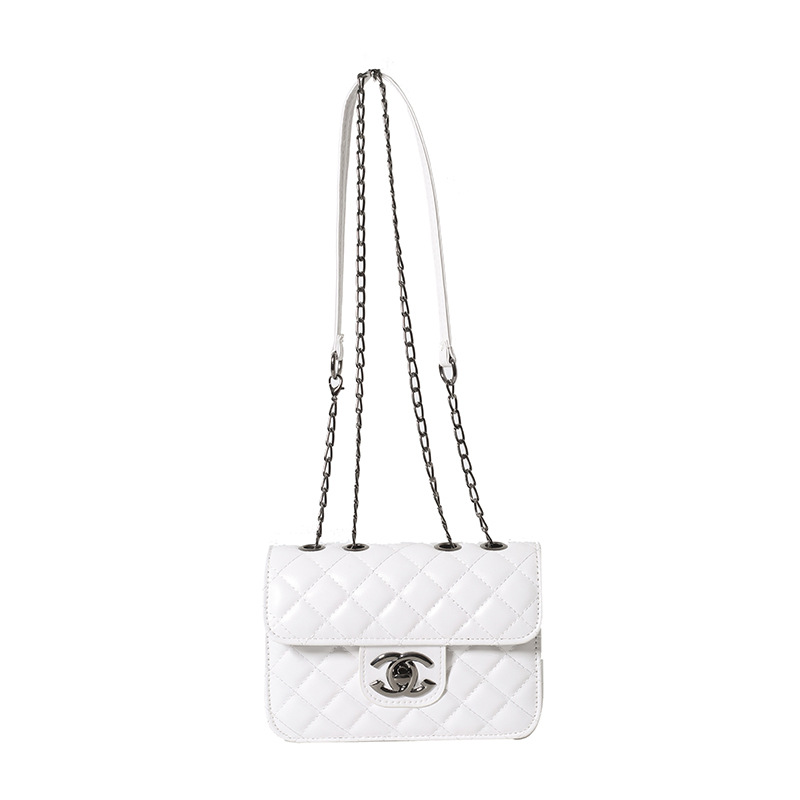 Bolso de Mujer de Lujo Ligero, Nuevo Modelo 2026, Bordado, Acolchado, con Cadena, de Hombro y Cruzado, Bolso Cuadrado Pequeño para Mujer