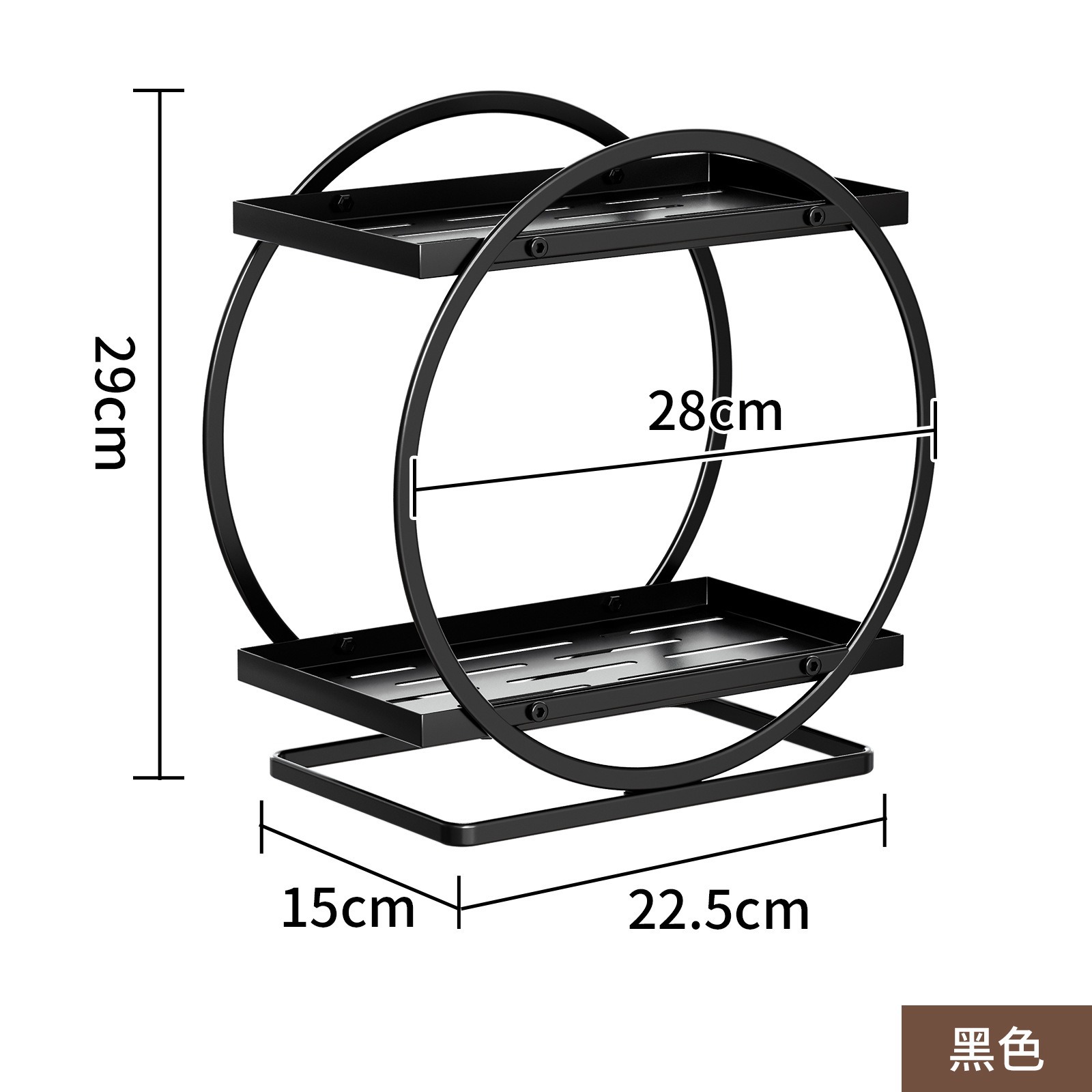 Estante de almacenamiento de la parte superior Estante de almacenamiento de la mesa de baño Estante de almacenamiento de cosméticos Caja de almacenamiento de cocina Estante de condimento de gran capacidad
