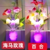 Xiao Night Light Control Colorful Gradient LED Energy Sauding Mushroom Lantern bed Heads Feed the Lights Lighting atmosphere Night Light
