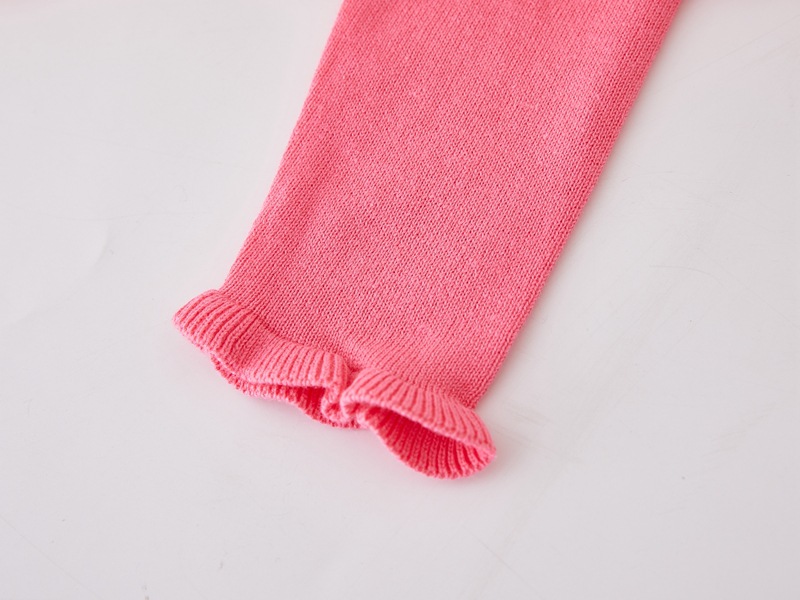 Cardigan en tricot à dentelle florale pour filles et mères – Pull en coton doux pour le printemps et l'automne pour tout-petits et enfants (3-8 ans, 100-140 cm) – Bleu marine et rose_voghion.com