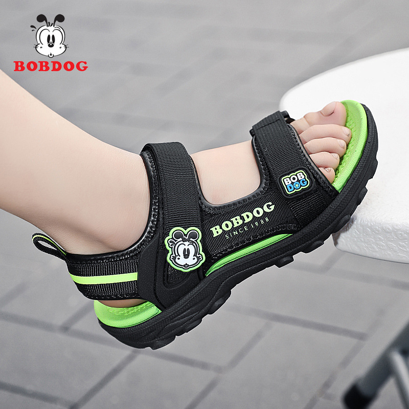 Babu Bean Boys Sandals 2025 Summer New Mid-Big Kids Children's Sandals Non-Slip Open Toe Beach Shoes 6-14 Years Old