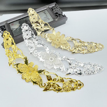 diy饰品配件 古风发簪合金蝴蝶花发冠新娘发饰自制手工材料批发