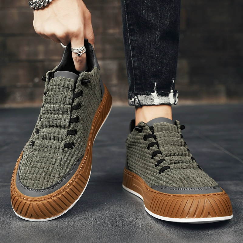 Холщовая обувь, мужская летняя дышащая повседневная универсальная мужская обувь без шнуровки, кроссовки, мужская обувь из вельветовой ткани, спортивная модная обувь