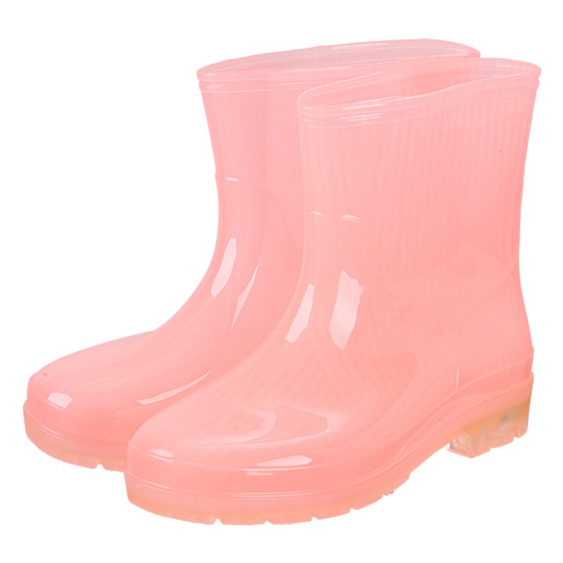 Botas de lluvia Venta al por mayor de las mujeres cortas impermeables antideslizantes resistentes al desgaste de algodón de protección laboral de pesca de trabajo zapatos de agua bajos zapatos de goma