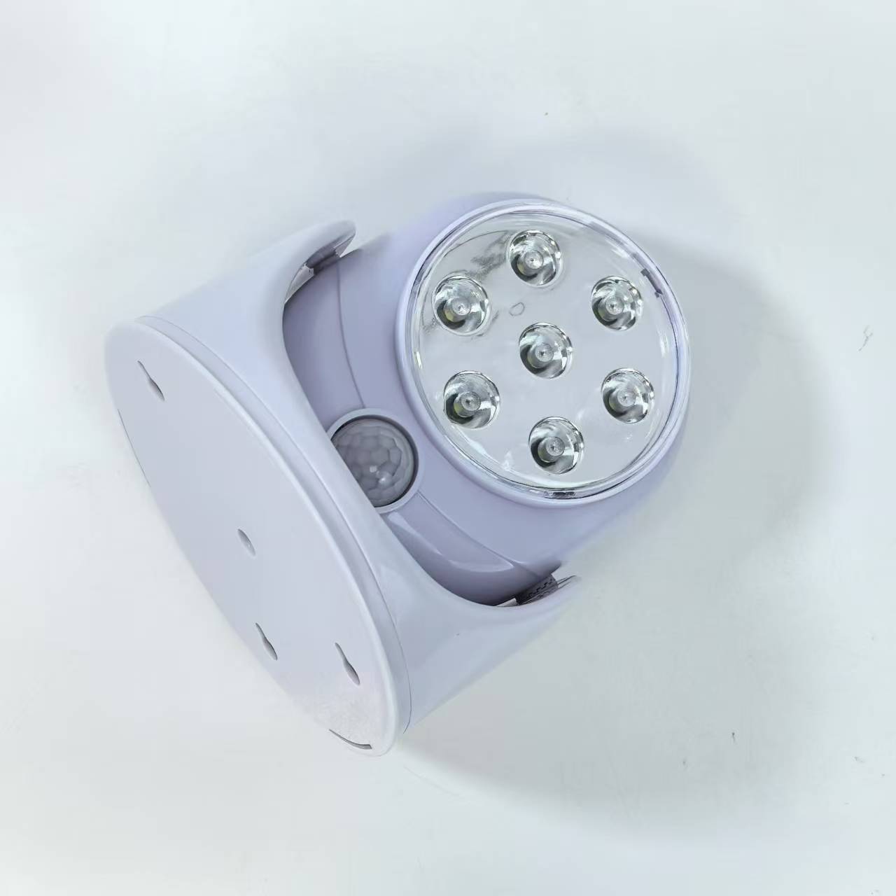 En stock nuevo 360 grados del cuerpo humano sensor de luz giratoria de inducción luz de la noche del sensor de luz