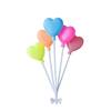 Cake decorative INS wind plastic balloon baking love color macaron multi -headed balloon skewers festival plug -in