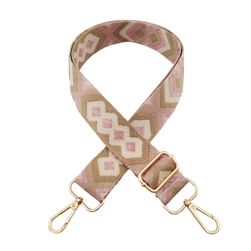 Polyester Cotton Argyle Bag Strap display picture 3