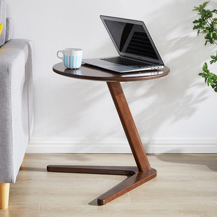 Solid Wood Small Coffee Table Household Living Room Small Round Table Simple Hotel Homestay Sofa Side Table Bedroom Bedside Small Table