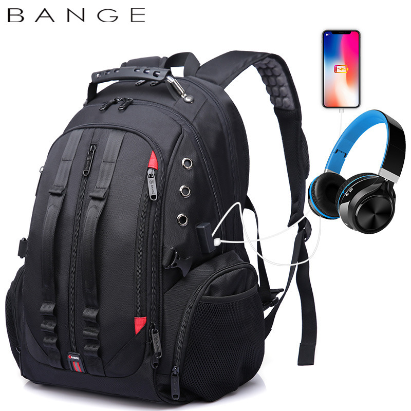 Ban Ge New Ban Ge Middle School Student School Bag Waterproof Travel Men's Backpack Earplug Hole Charging Large Capacity Backpack