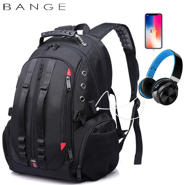 Ban Ge New Ban Ge Middle School Student School Bag Waterproof Travel Men's Backpack Earplug Hole Charging Large Capacity Backpack