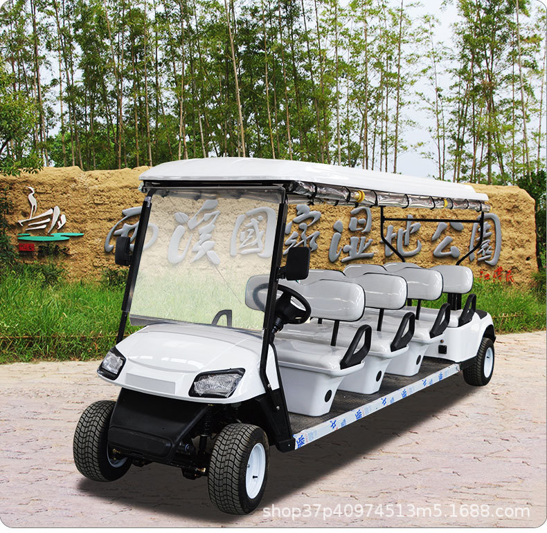 Electric golf cart scenic spot sightseeing car four-wheel court walking 2-4 seats 6 seats car patrol car